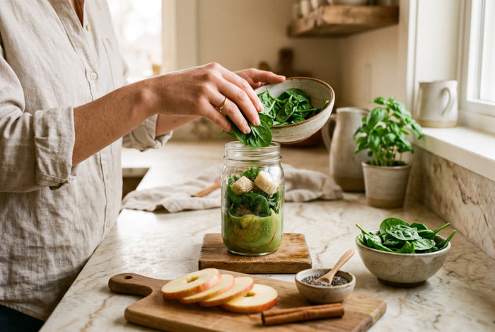 Grüner Smoothie mit Zimt und Chia – Blutzucker natürlich regulieren