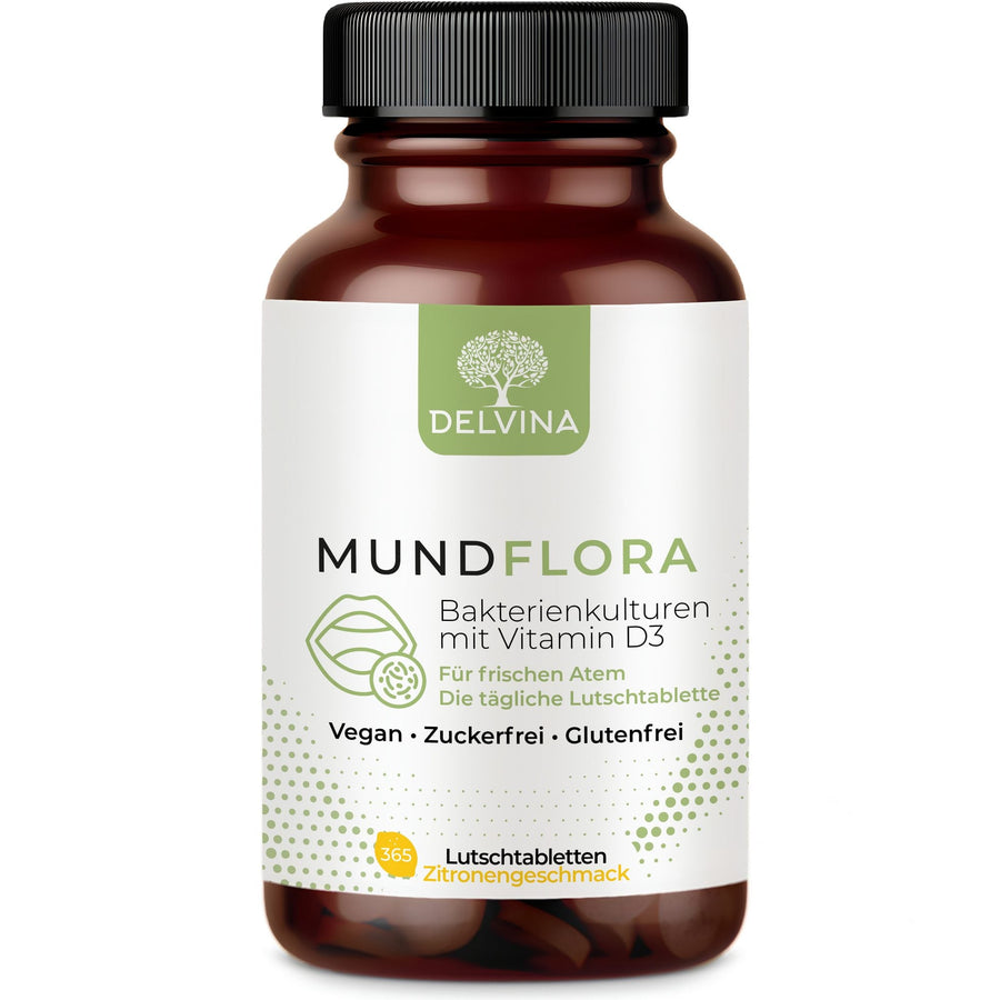 Delvina MundFlora Lutschtabletten Jahresvorrat 365 Stück Zitrone