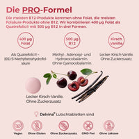 Vitamin B12 + Folat Lutschtabletten - Kirsch-Vanille