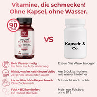 Vitamin B12 + Folat Lutschtabletten - Kirsch-Vanille