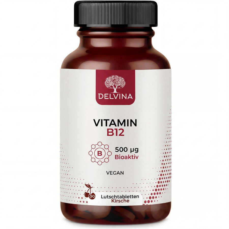 Delvina Vitamin B12 Lutschtabletten Produktbild
