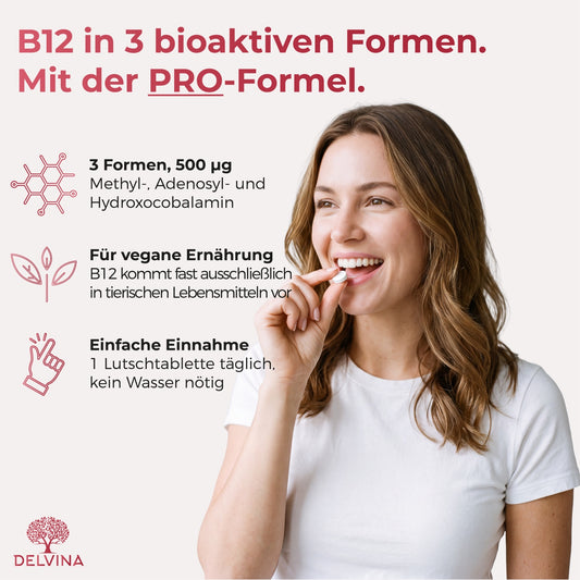 Vitamin B12 Lutschtabletten - Kirsch-Vanille