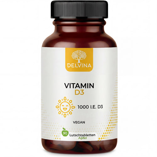 Vitamin D3 Lutschtabletten - Apfel