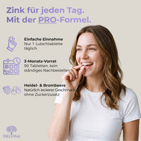 Zinc Chewable Tablets - Blueberry & Blackberry